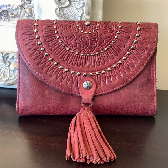 Patricia Nash Colli Studded Tassel Clutch Wallet - Picture 1 of 13